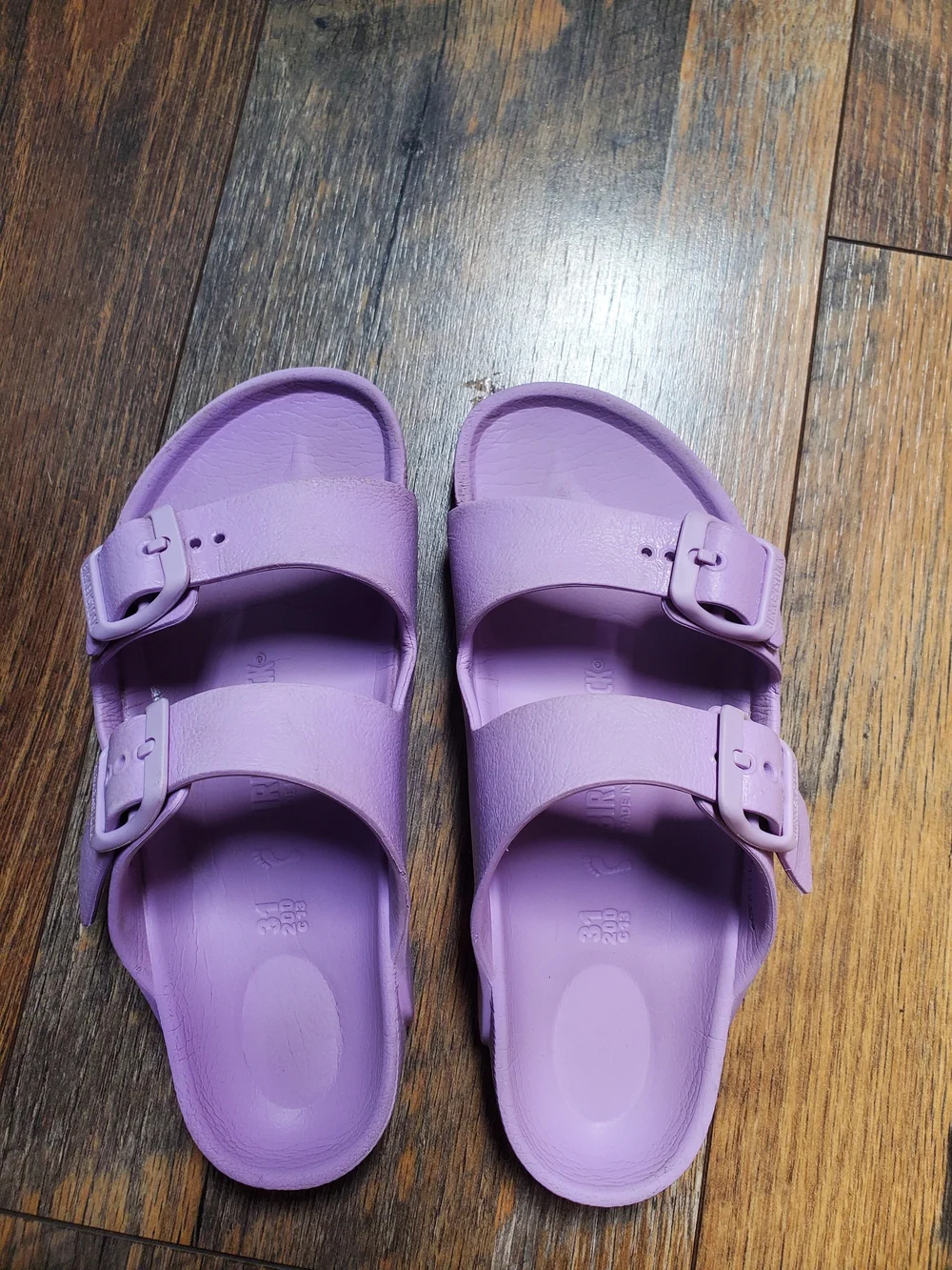 Birkenstock Kids Double-Buckle Slide Sandals in Lavender